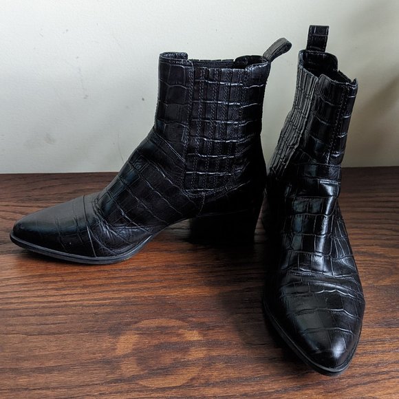 Vagabond Makers Marja croc embossed boots - Picture 2 of 7